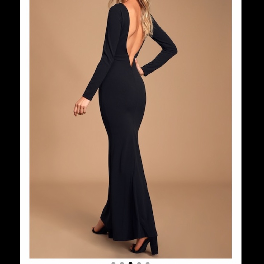 Lulus black mermaid dress